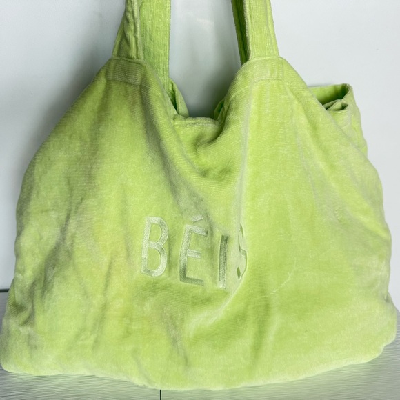 BEIS Handbags - BEIS Citron Terry Towel Beach Tote